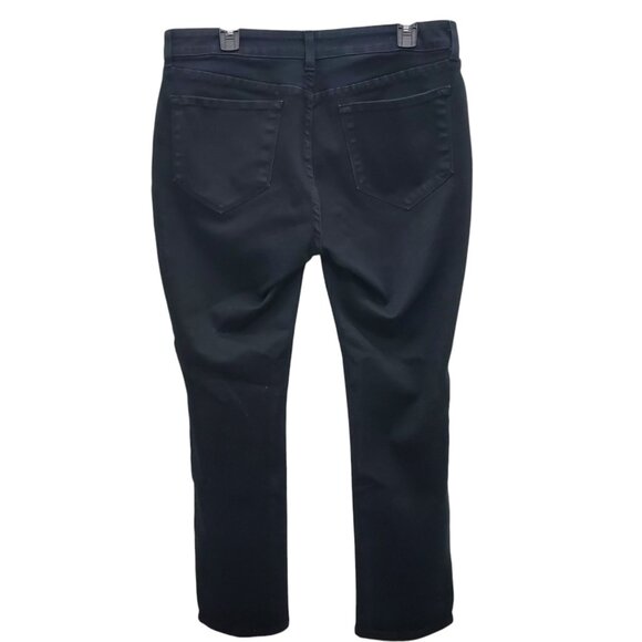 Not Your Daughters Jeans NYDJ Petite‎ Plus Jet Black Stretch Skinny Jeans 14P - Picture 9 of 9